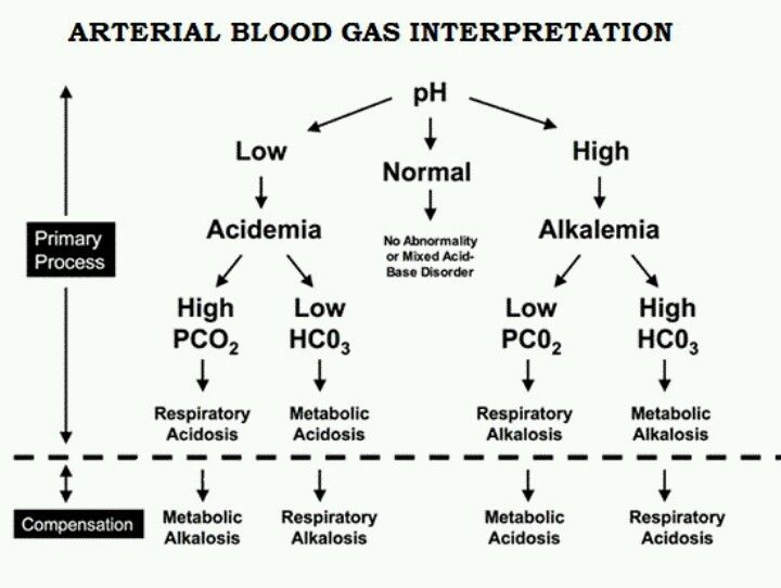 Blood Gas Interpretation Chart