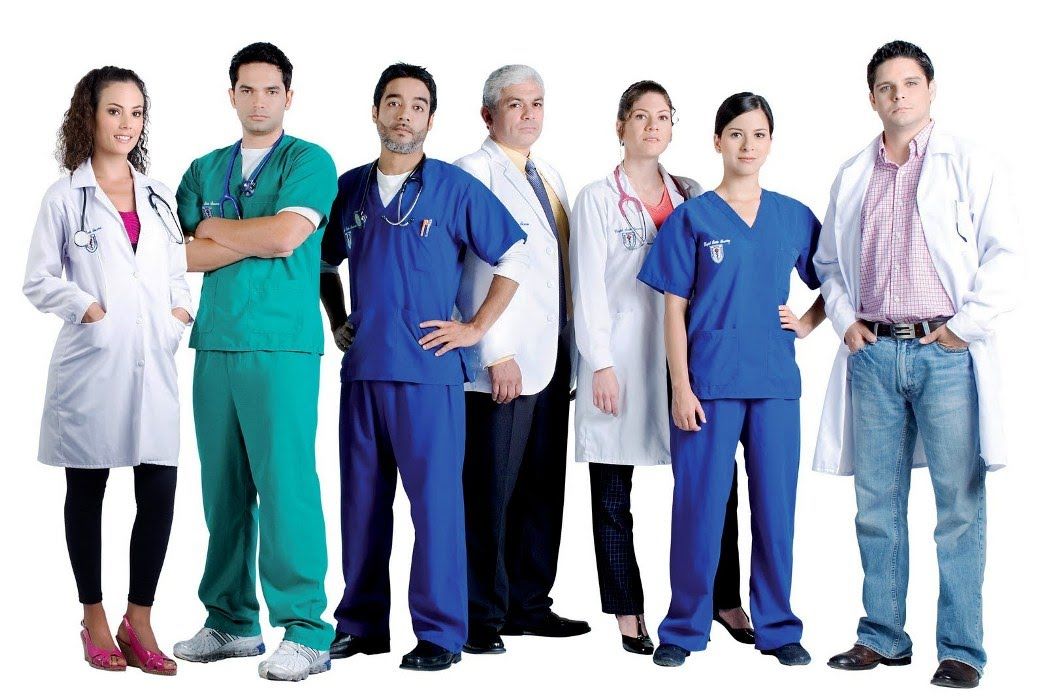 Men Women Doctor Medical Scrub Set Top Long Pants Hospital Nursing Uniform  Sui - Helia Beer Co